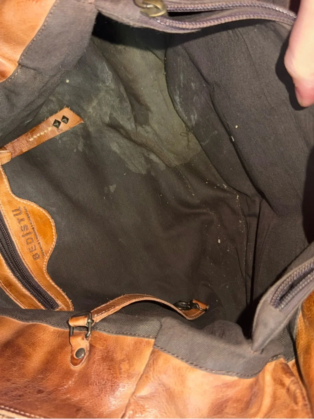 Bed Stu Rockaway Tan Rustic Handbag - Picture 5 of 6